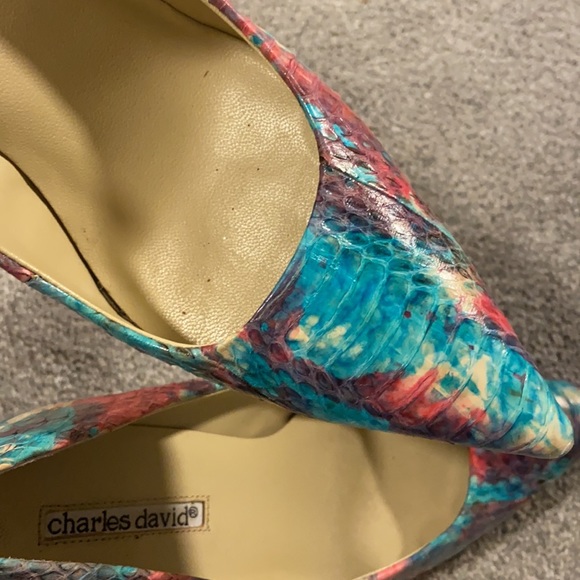 Charles David Vero Cuoio Multi Color Pastel Pumps 6.5 - Picture 11 of 11